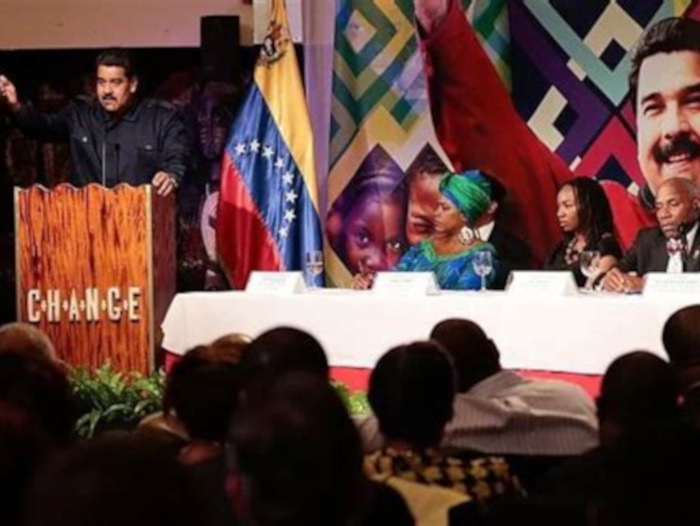 Nicolás Maduro with Opal Tometi