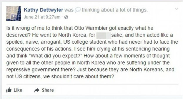 Katherine Dettwyler Facebook Comment