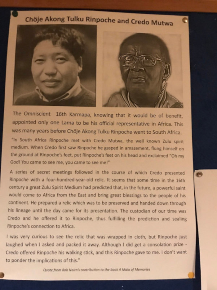 Credo Mutwa and Akong Rinpoche