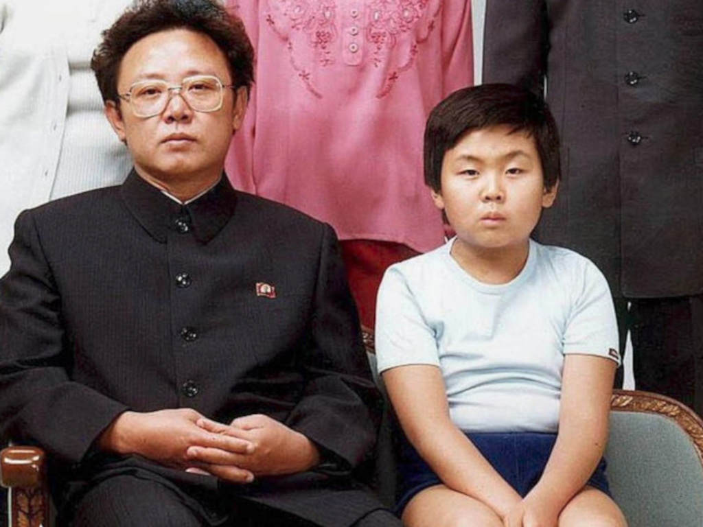 Kim Jong-il with his son Kim Jong Nam.