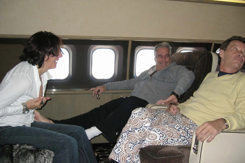 Jean-Luc Brunel on the Lolita Express with Jeffery Epstein