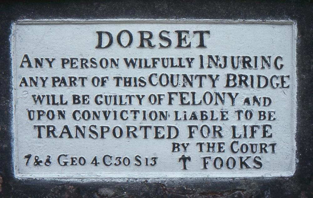 Dorset Sturminster Newton Bridge Notice